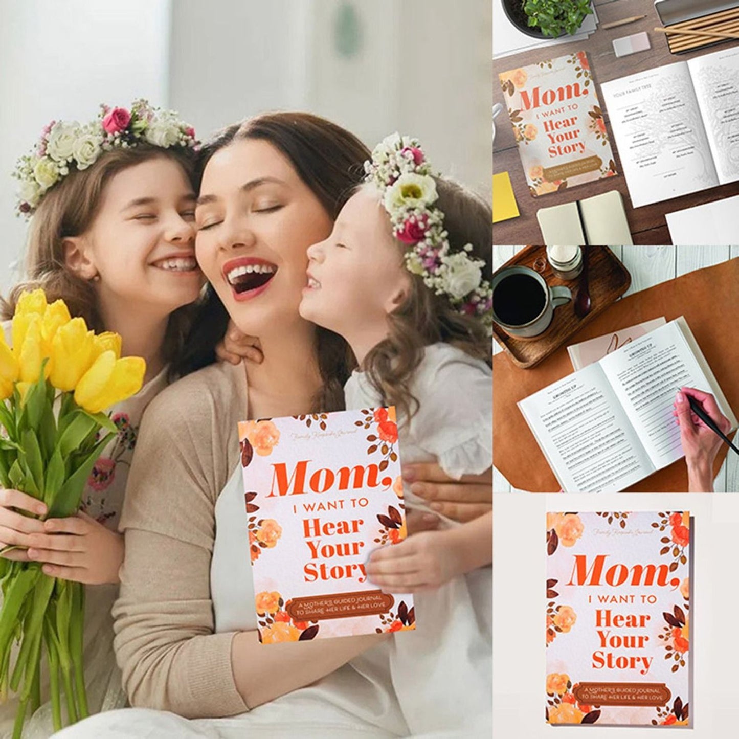 A MOTHER'S GUIDED JOURNAL
TO SHARE HER LIFE & -HER LOVE